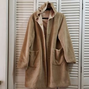 Jones New York Hooded Reversable Coat M
